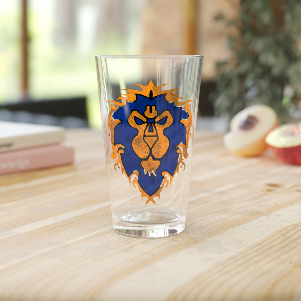 For the Alliance Pint Glass 16 oz | Gamer Barware | Fantasy Faction Gift
