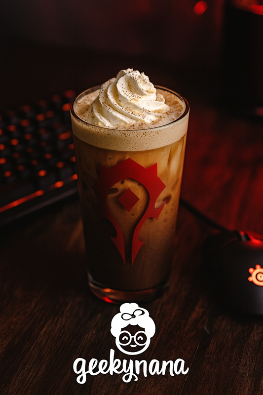 Geeky Nana’s Horde Dark Roast Protein Frappe – Coffee Meets Power-Up