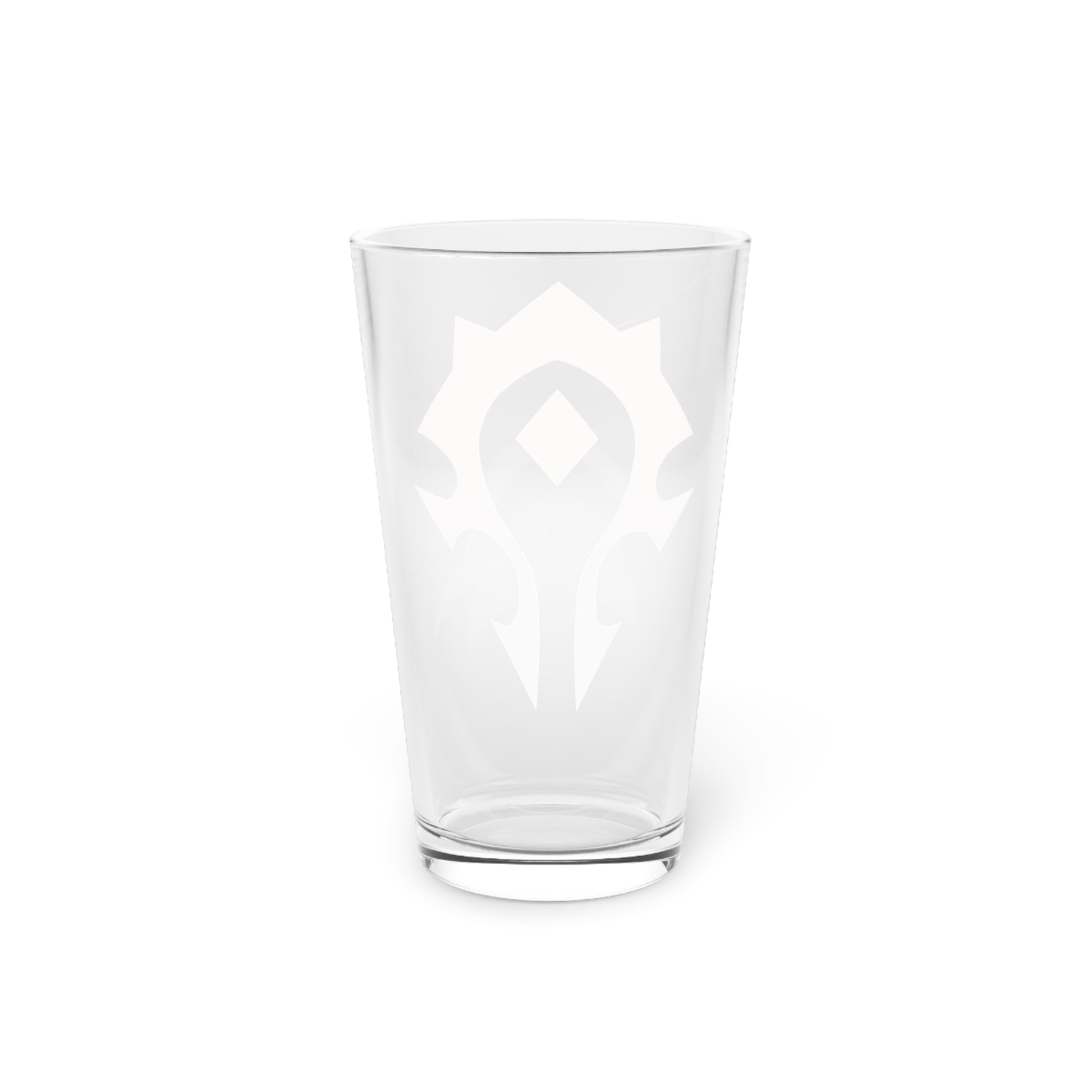 Horde Pint Glass  16 oz | Gamer Barware | Fantasy Faction Gift