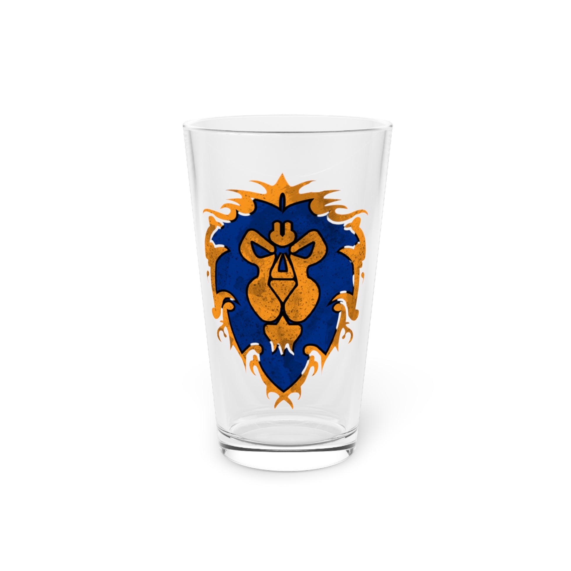 For the Alliance Pint Glass  16 oz | Gamer Barware | Fantasy Faction Gift