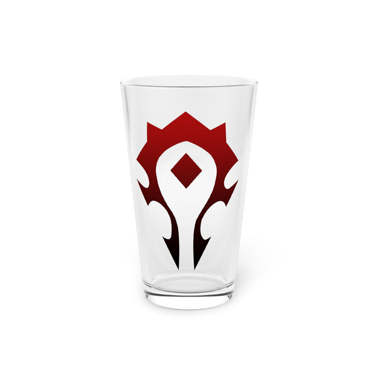 Horde Pint Glass  16 oz | Gamer Barware | Fantasy Faction Gift