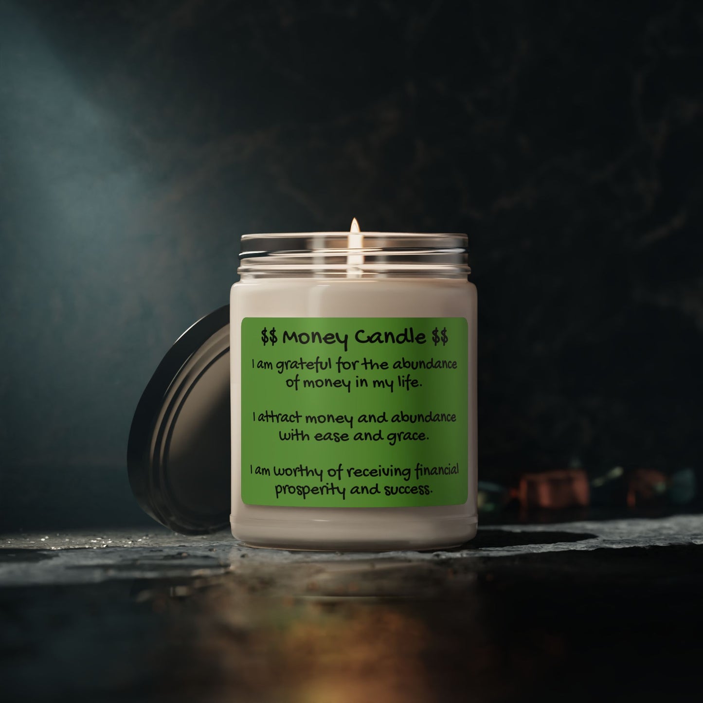 Manifest Your Dreams with a Money Manifestation Candle! Free Shipping!