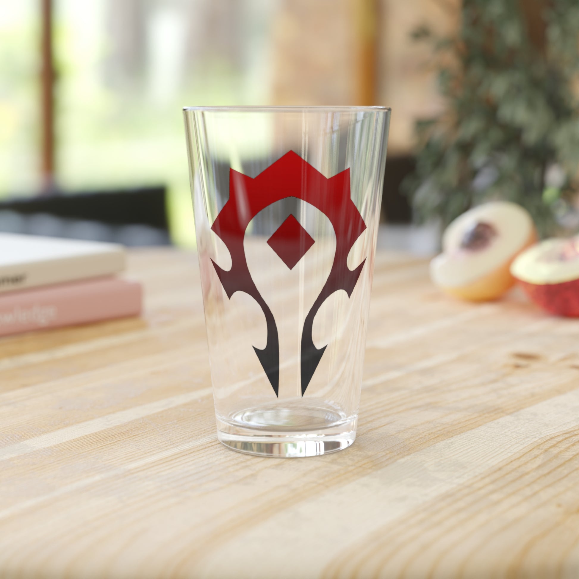 Horde Pint Glass  16 oz | Gamer Barware | Fantasy Faction Gift