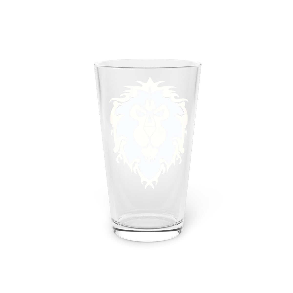 For the Alliance Pint Glass  16 oz | Gamer Barware | Fantasy Faction Gift