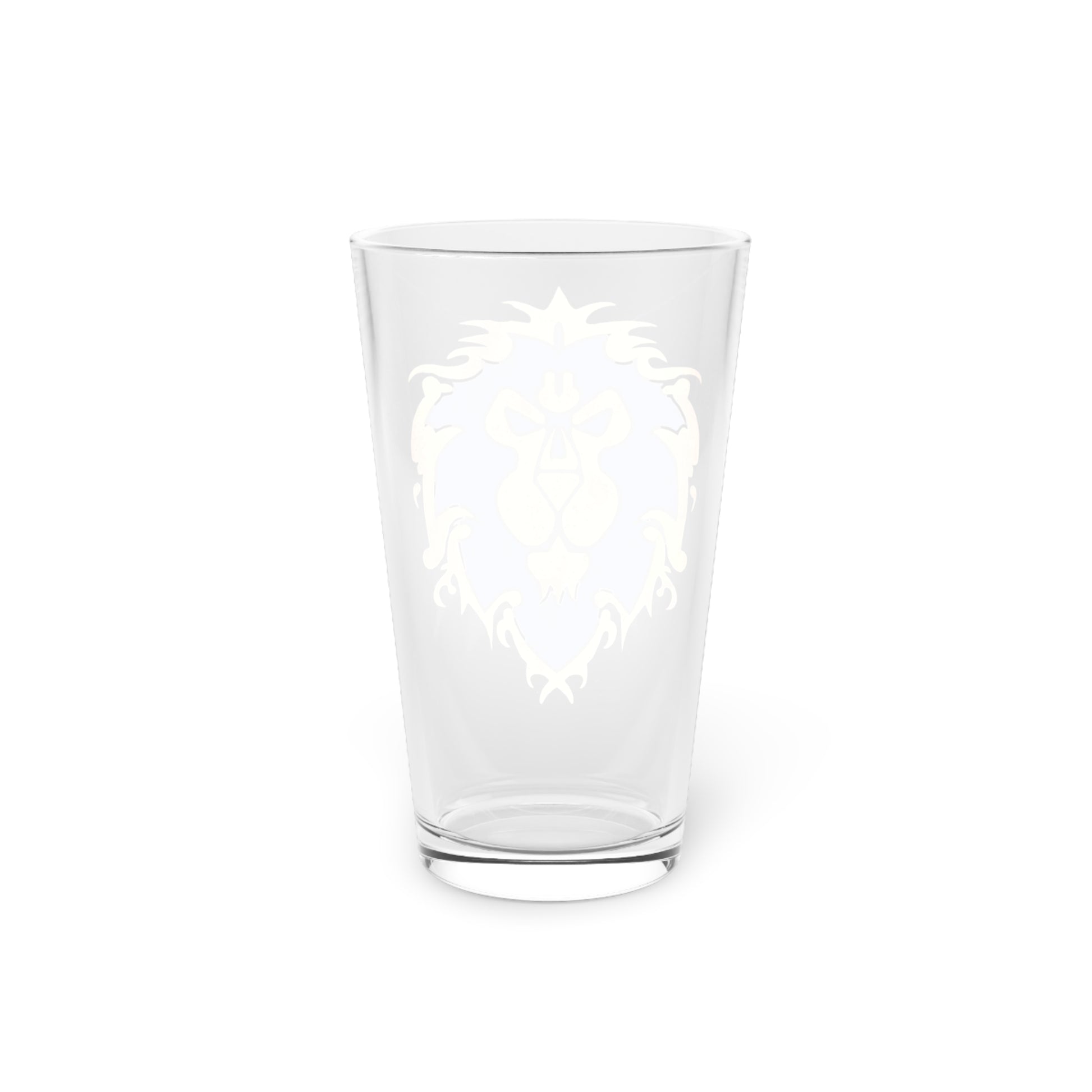 For the Alliance Pint Glass  16 oz | Gamer Barware | Fantasy Faction Gift